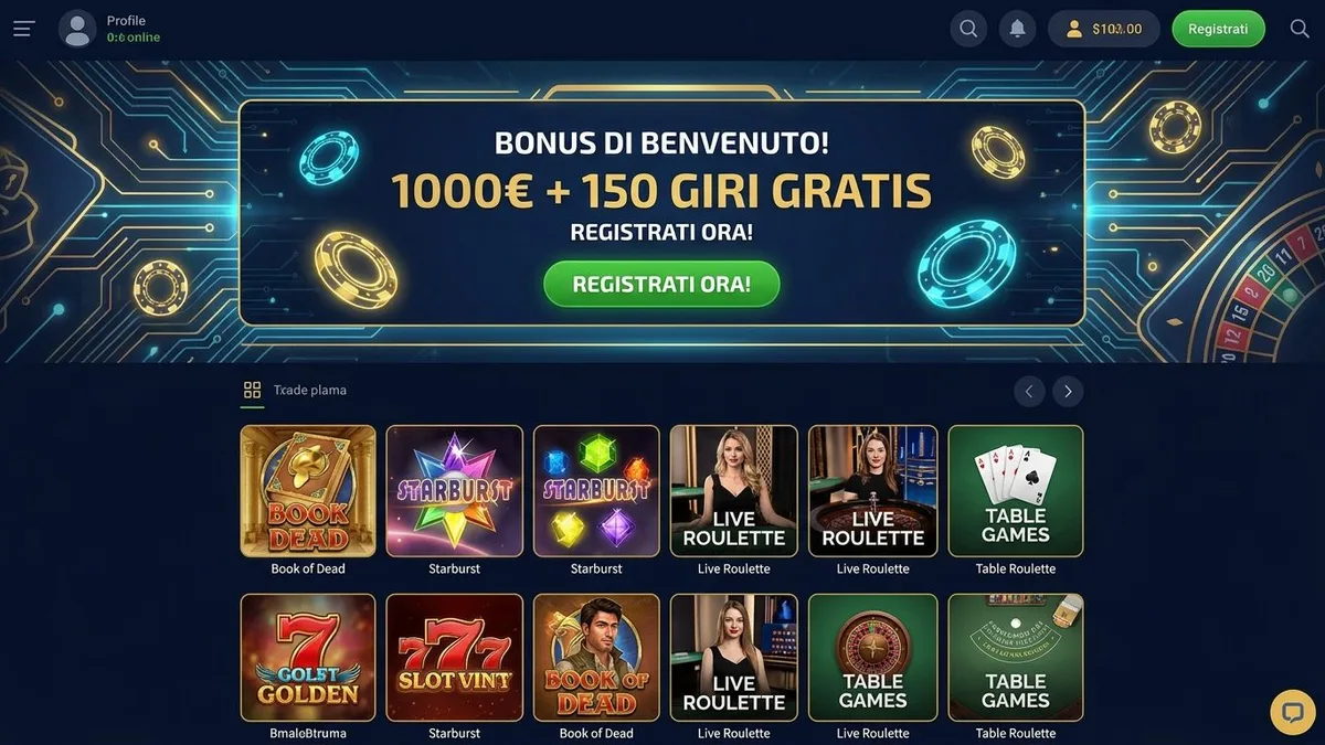 Registrazione con bonus